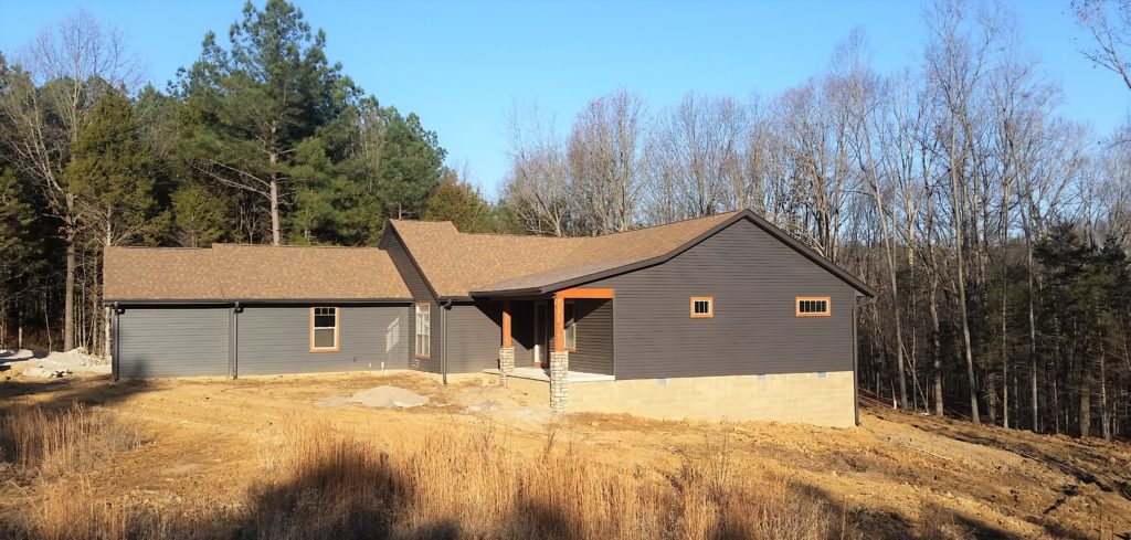 Another angle of the house we built from the outside.