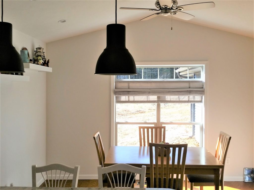 The breakfast nook area.